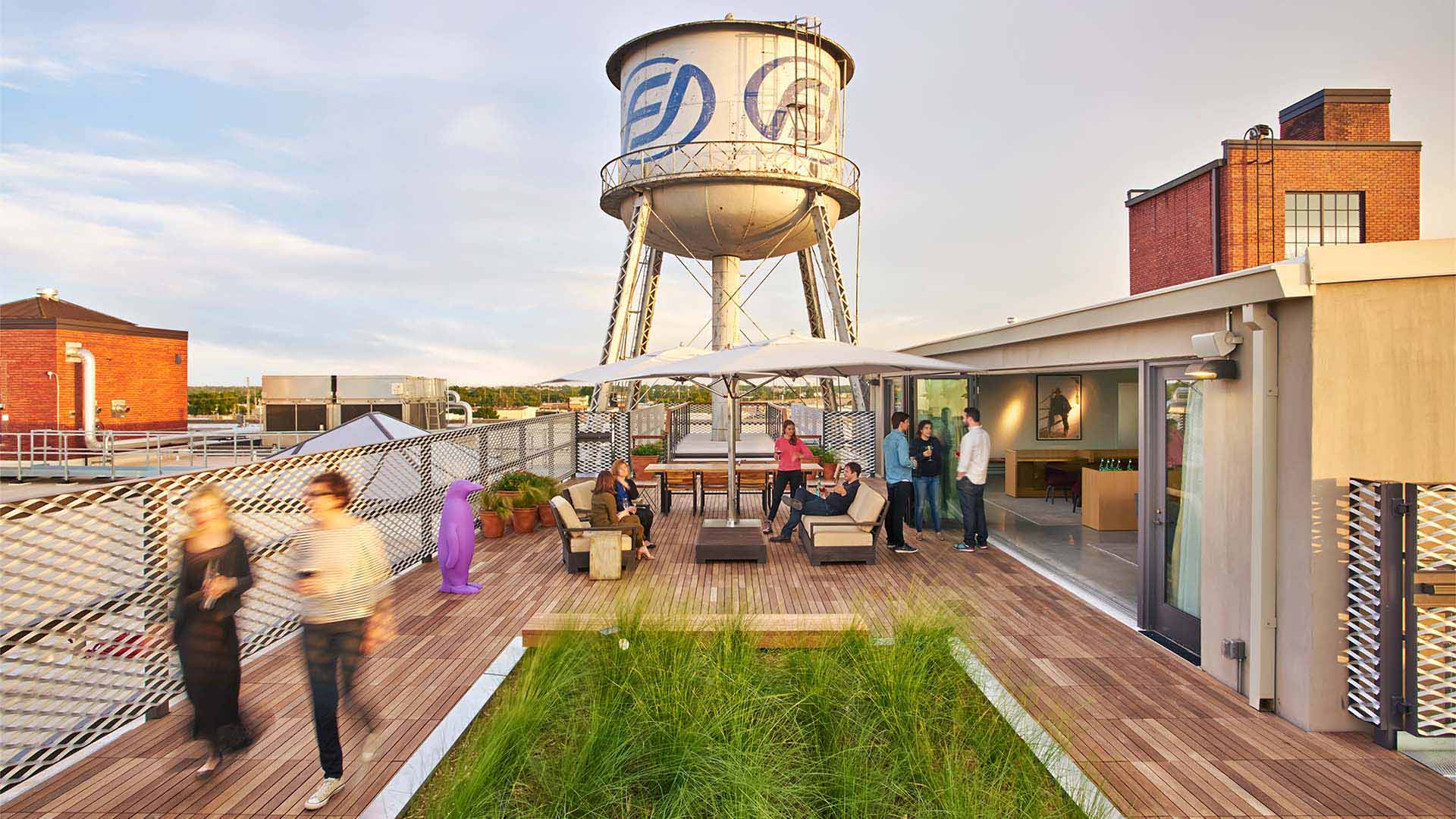 Modern Rustic Hotel Rooftop in Oklahoma City