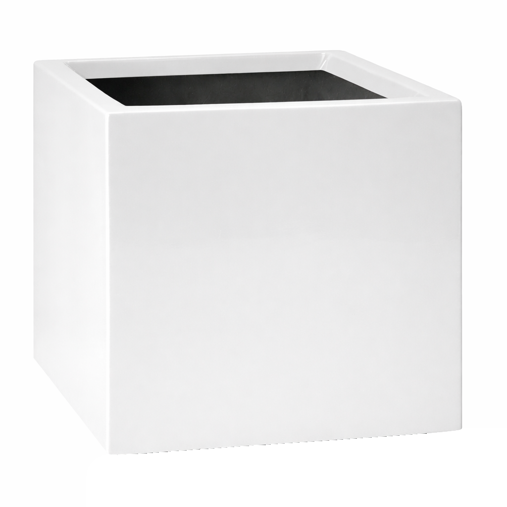 White Fiberglass Cube
