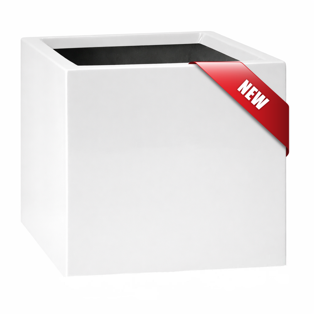 White Fiberglass Cube