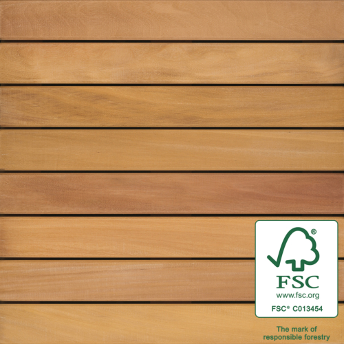 2′ x 2′ FSC® 100% Smooth Garapa Wood Tile