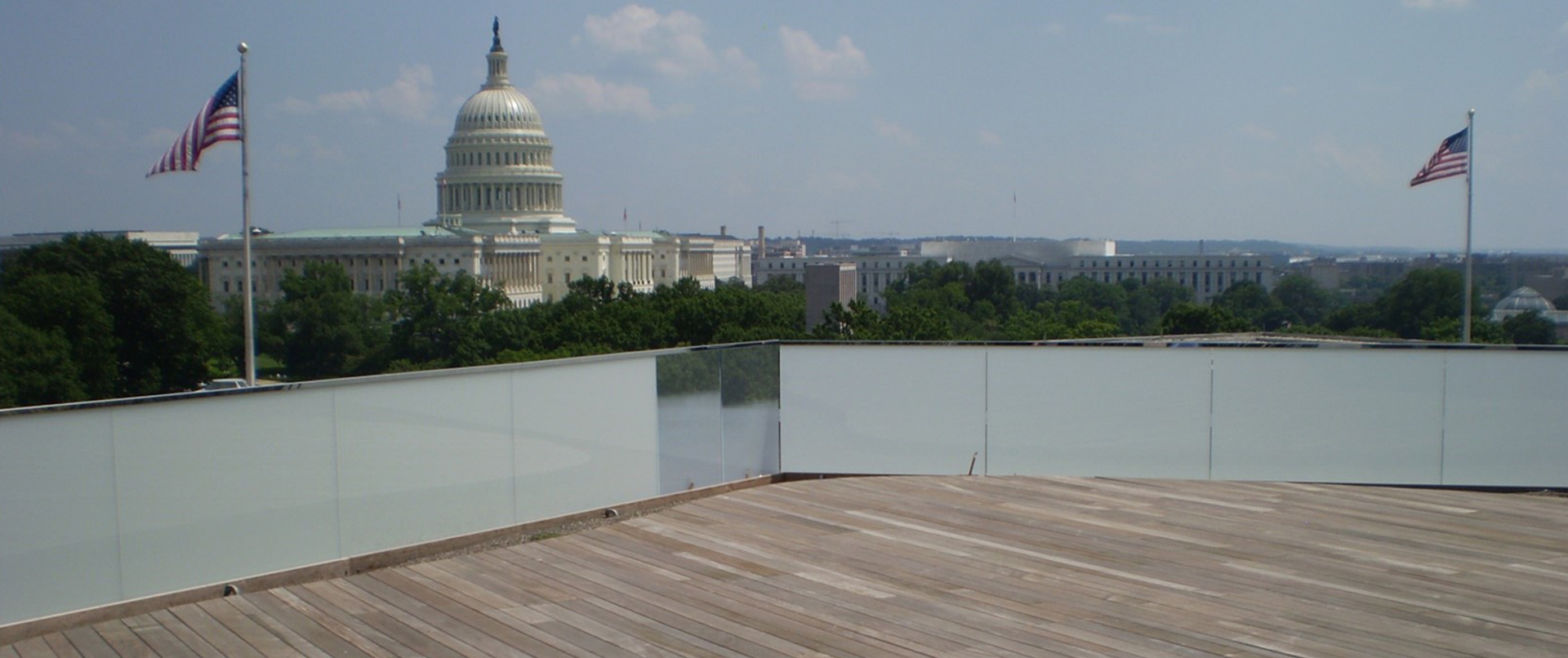 Expansive Roof Deck with View of Capital