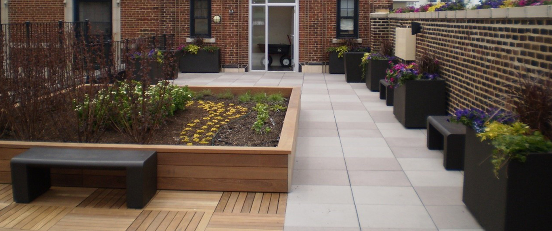 Large Planter on Rooftop Terrace