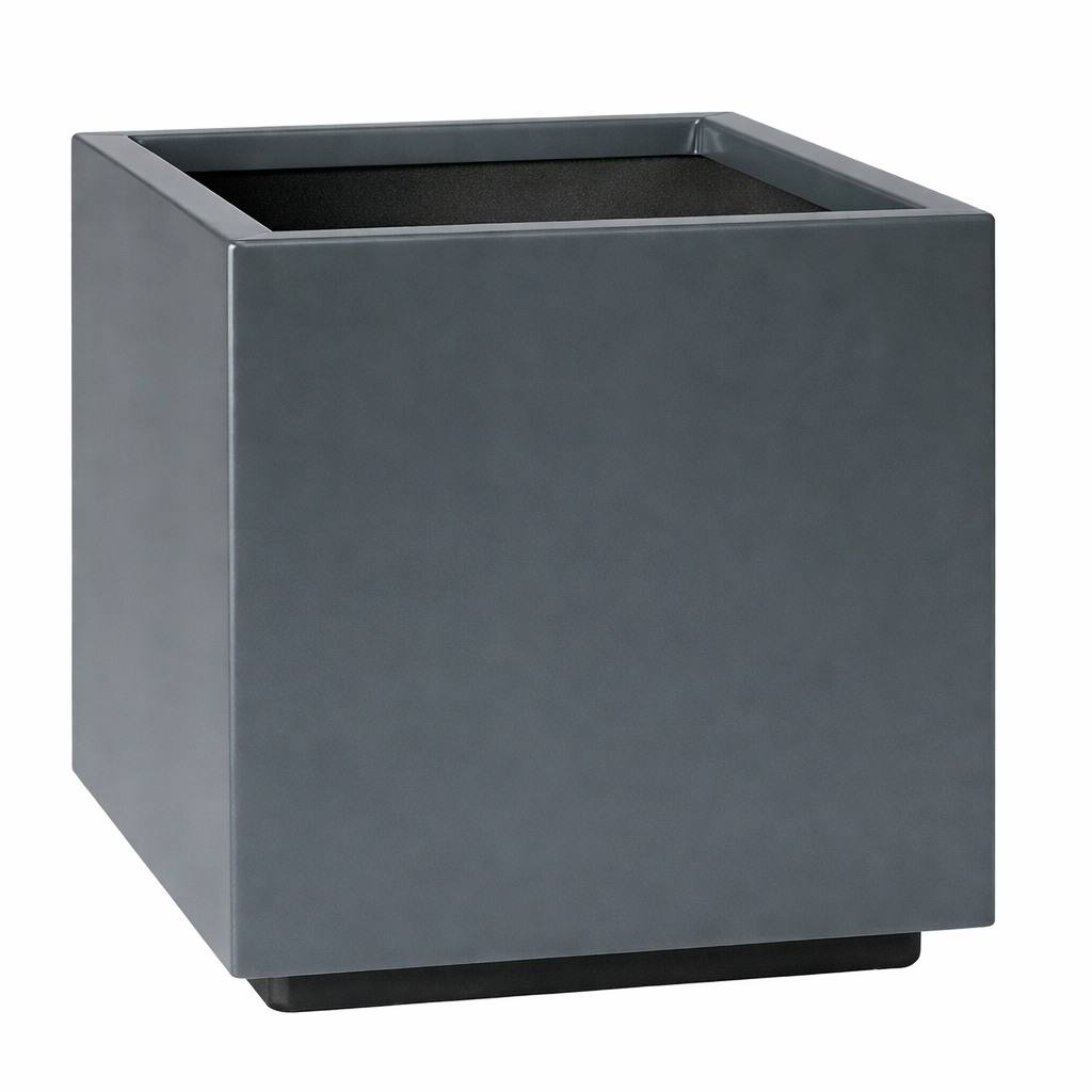 Dark Gray Fiberglass Cube