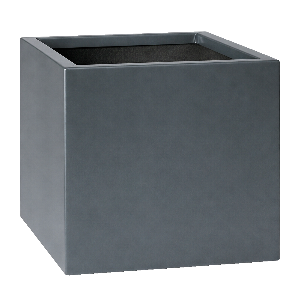 Dark Gray Fiberglass Cube