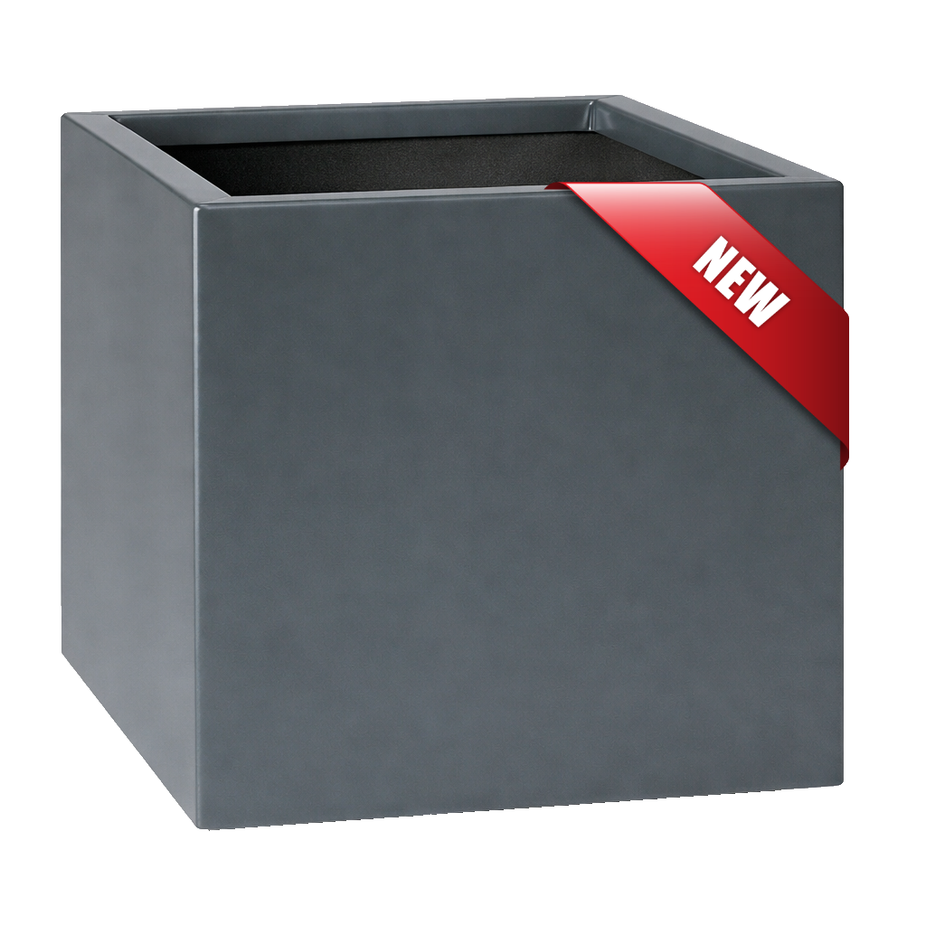 Dark Gray Fiberglass Cube