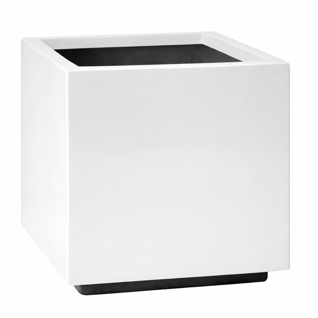 White Fiberglass Cube