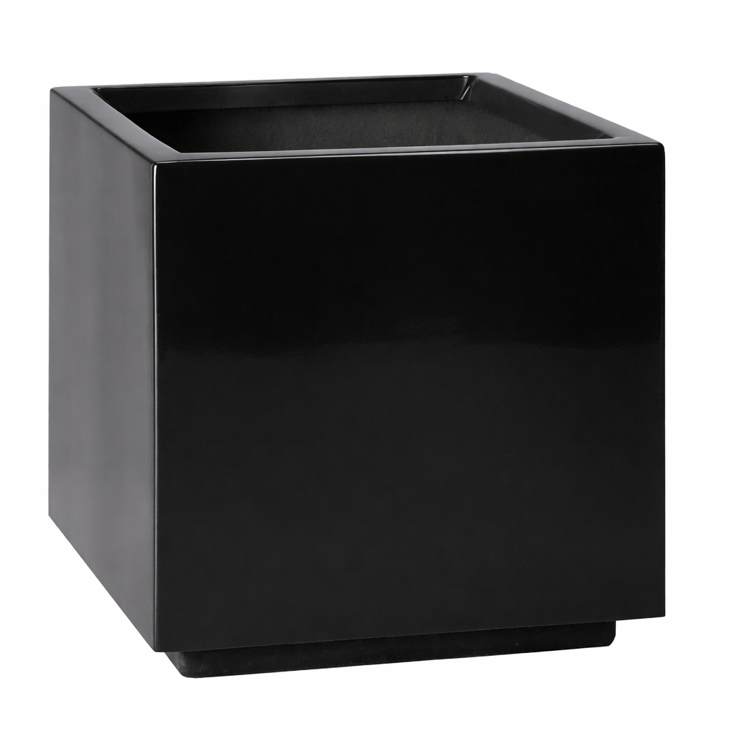 Black Fiberglass Cube